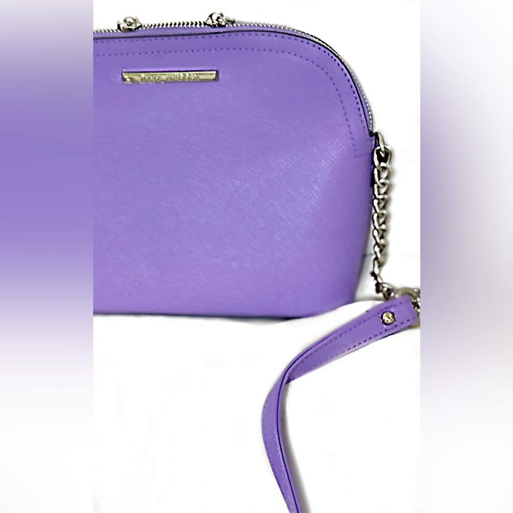 *NWOT Steve Madden Lavender Saffiano Crossbody Bag with Silver Hardware - Picture 4 of 11